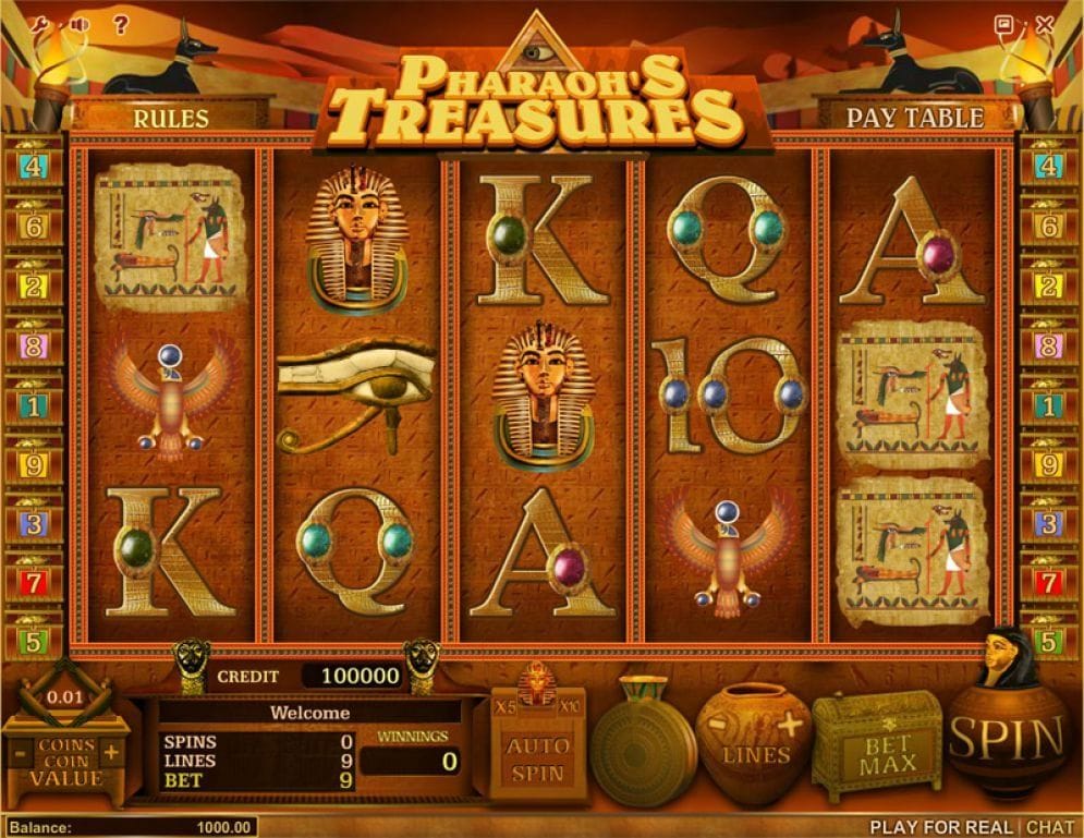 Pharaoh’s Treasure online Automatenspiel