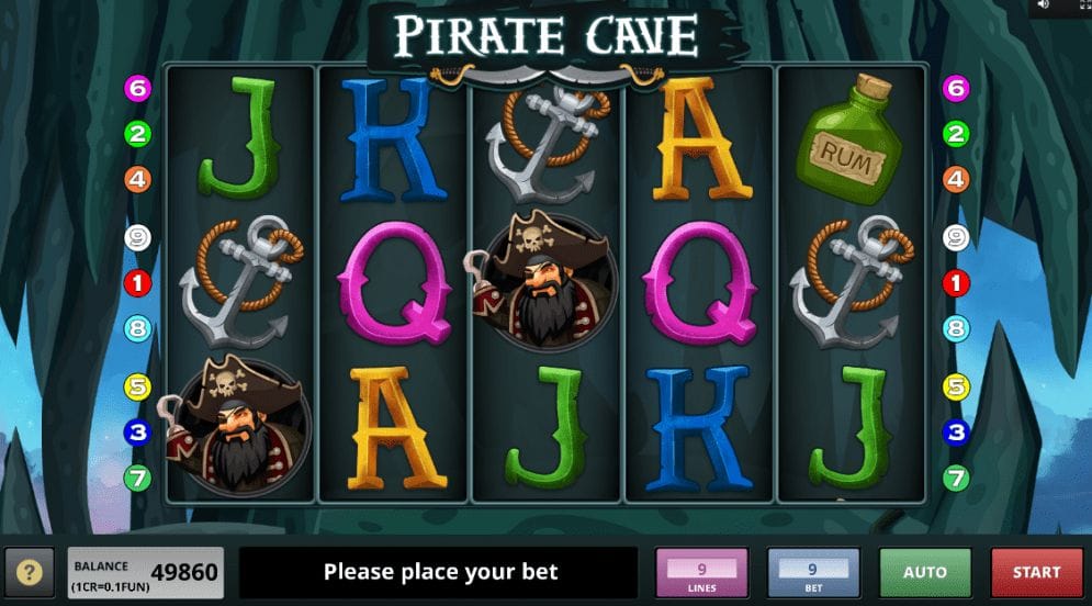 Pirate Cave online Spielautomat