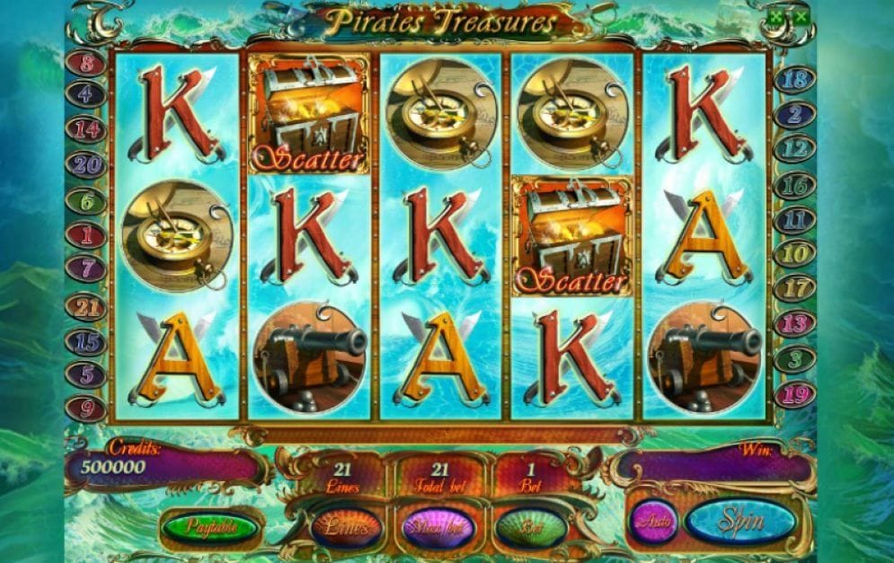 Pirates Treasures online Casinospiel