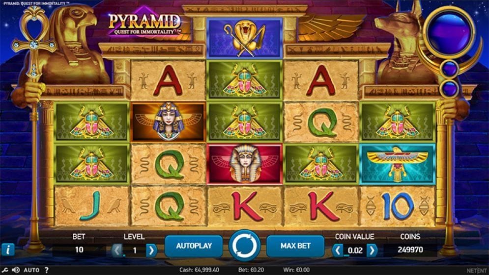 Pyramid: Quest for Immortality Casinospiel