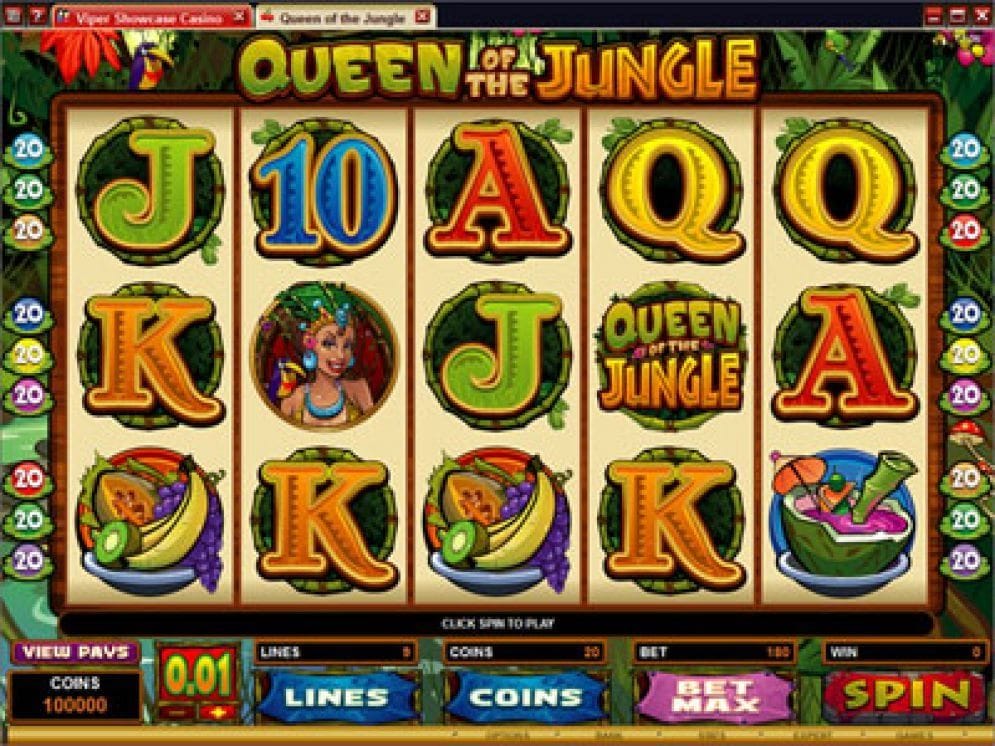 Queen of the Jungle online Casino Spiel