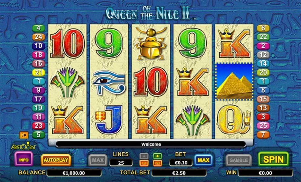 Queen of the Nile II Casinospiel