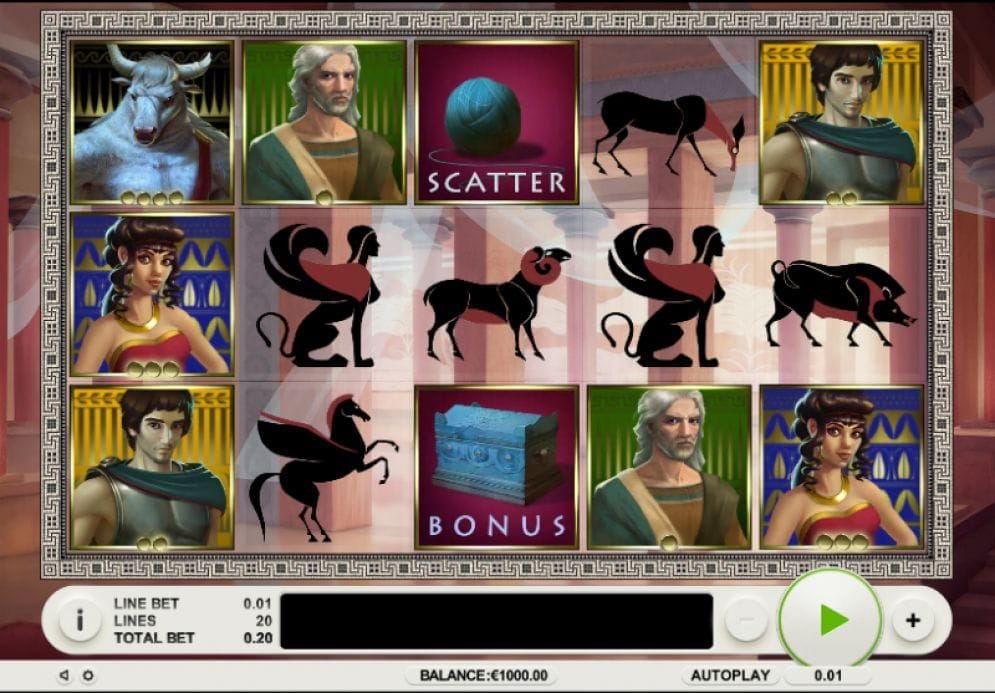 Quest for the Minotaur Casino Spiel