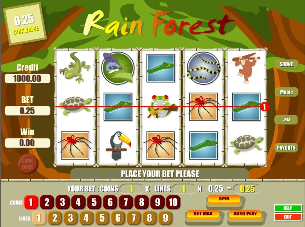 Rain Forest online Spielautomat