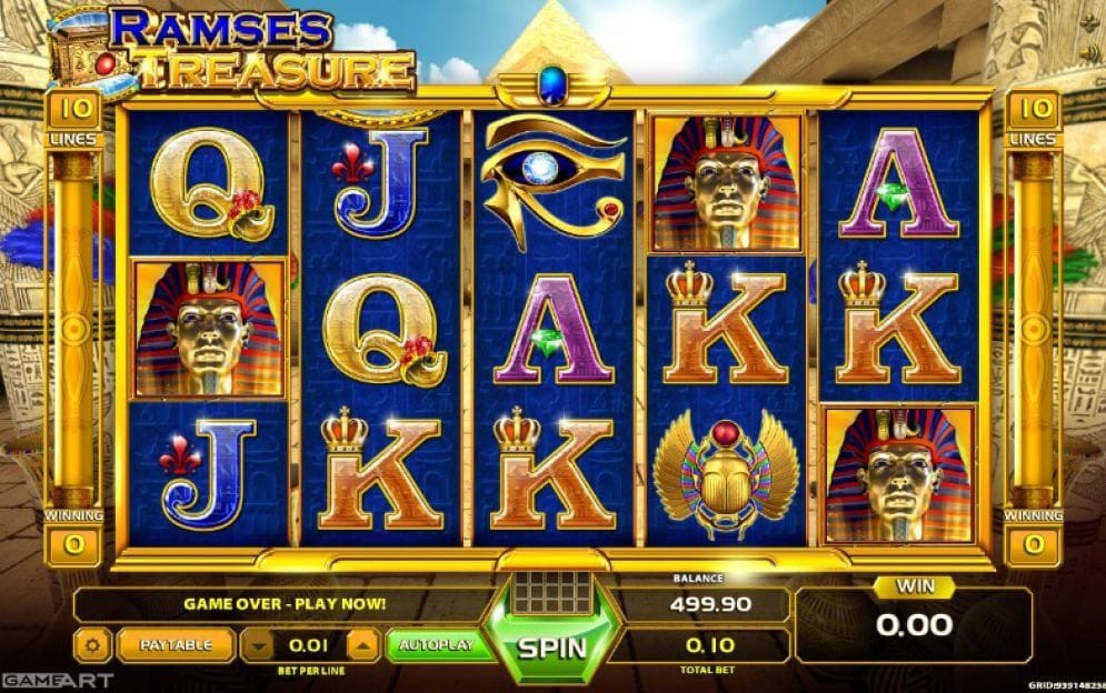 Ramses Treasure online Casinospiel