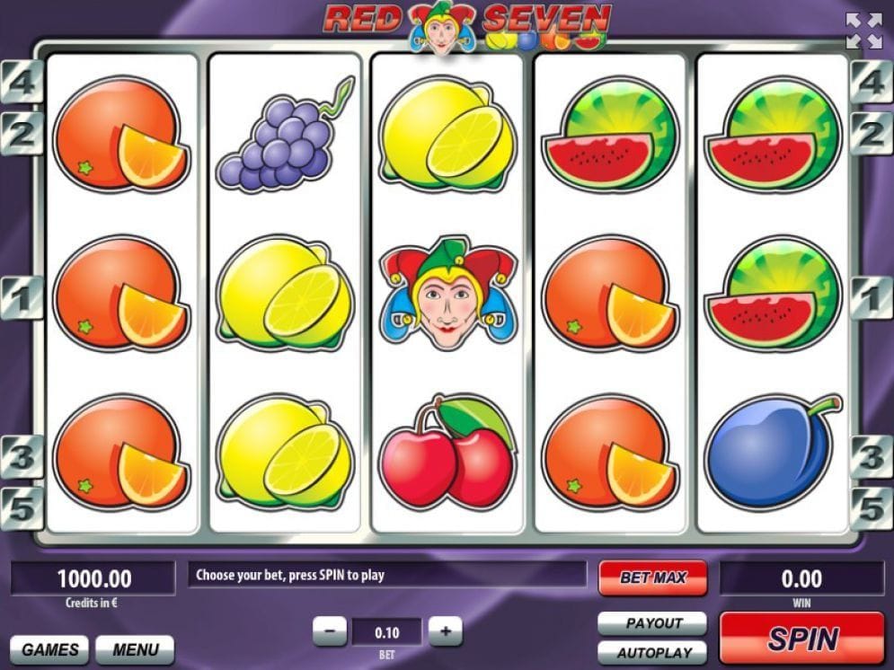 Red Seven online Spielautomat