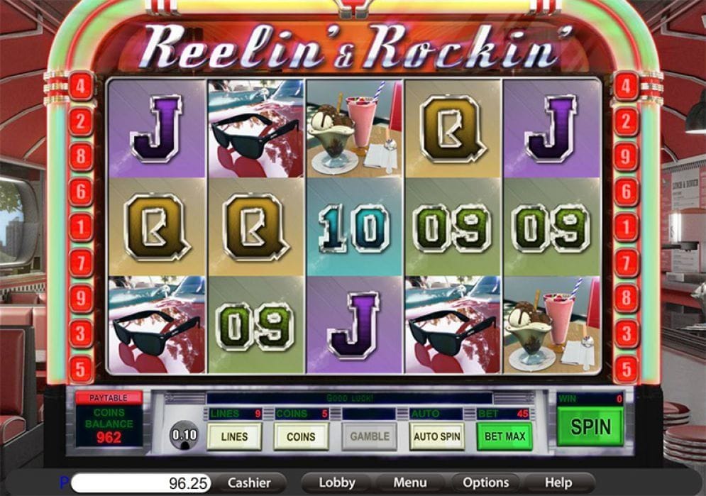 Reelin and Rockin Videoslot
