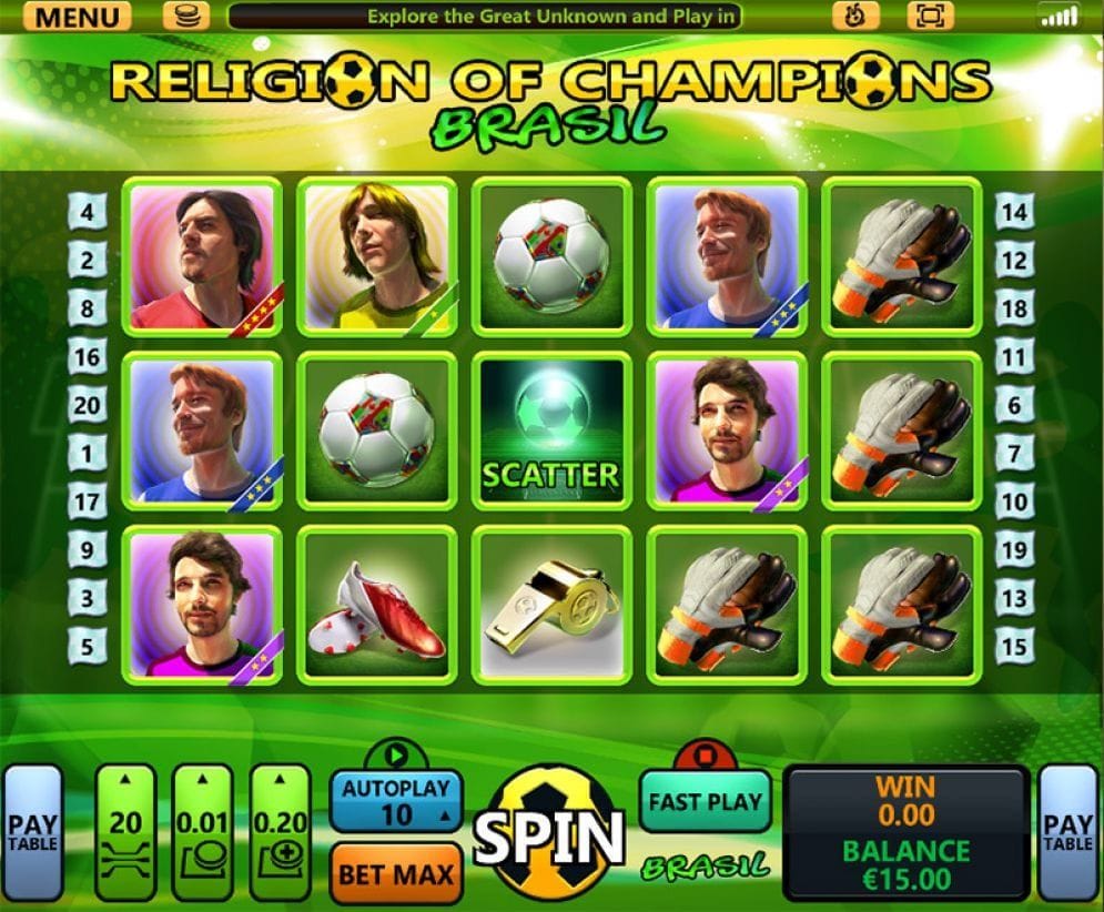 Religion of Champions Brasil Automatenspiel