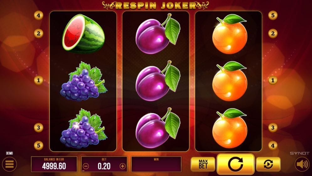 Respin Joker online Spielautomat