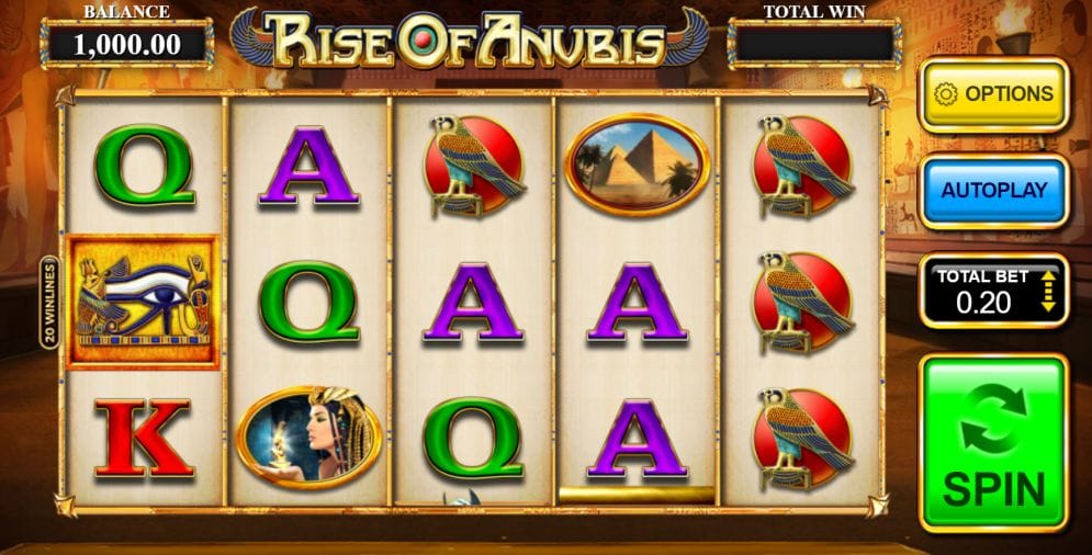 Rise of Anubis online Spielautomat