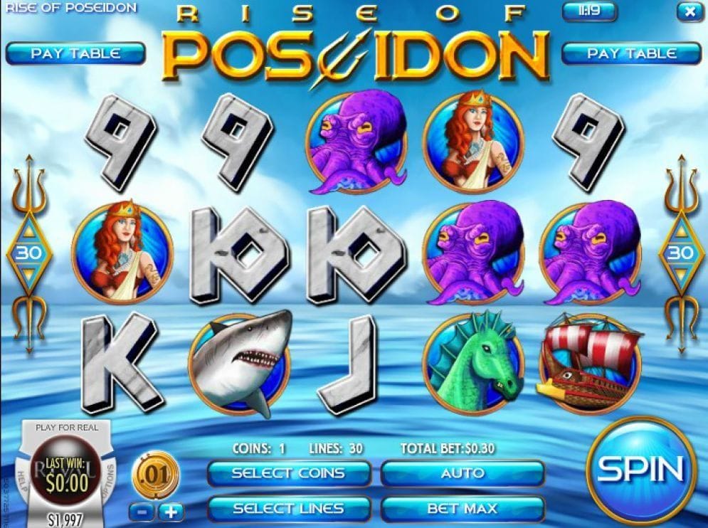 Rise of Poseidon online Casino Spiel