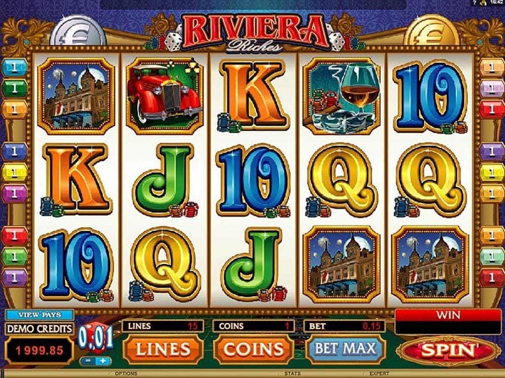 Riviera Riches online Spielautomat
