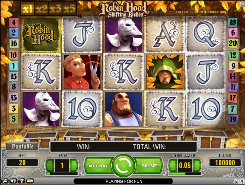 Robin Hood Shifting Riches Automatenspiel