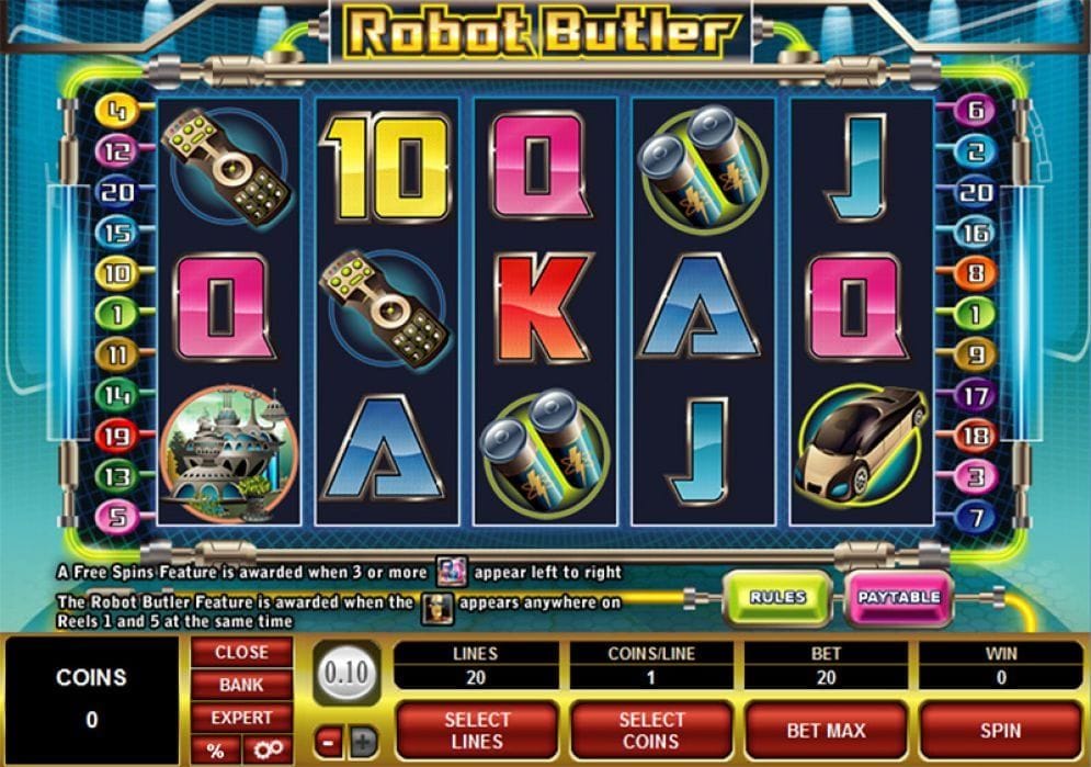 Robot Butler online Casinospiel