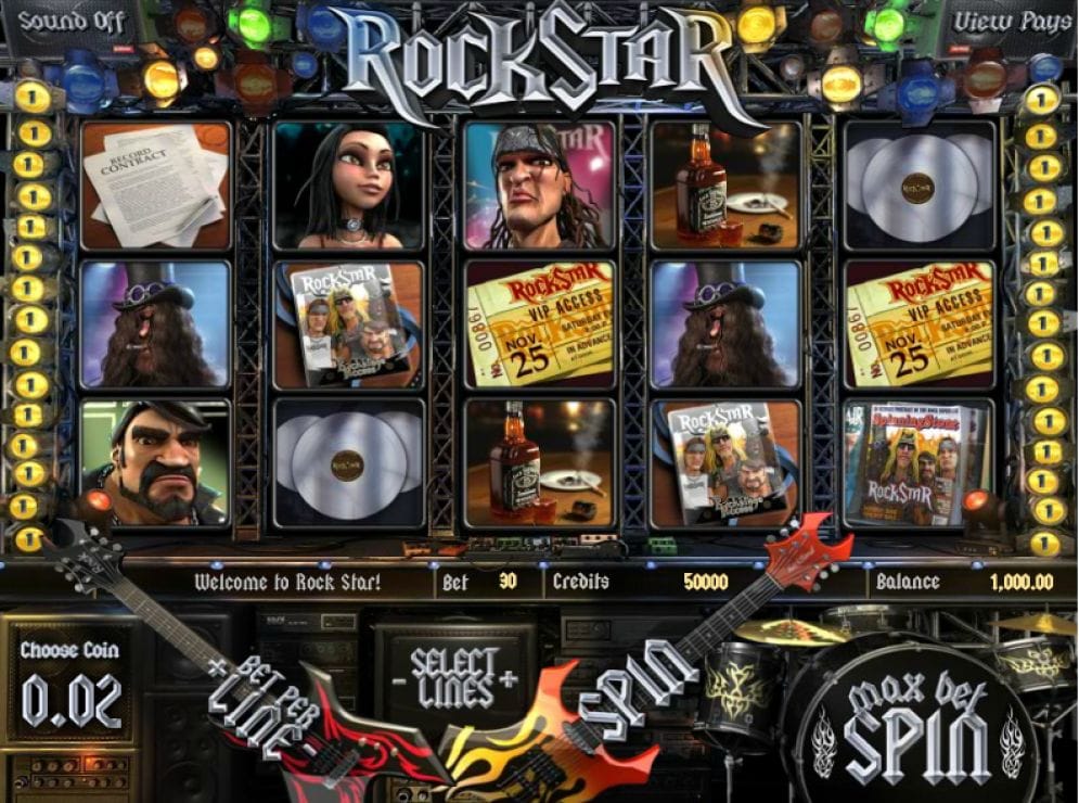 Rock Star online Geldspielautomat