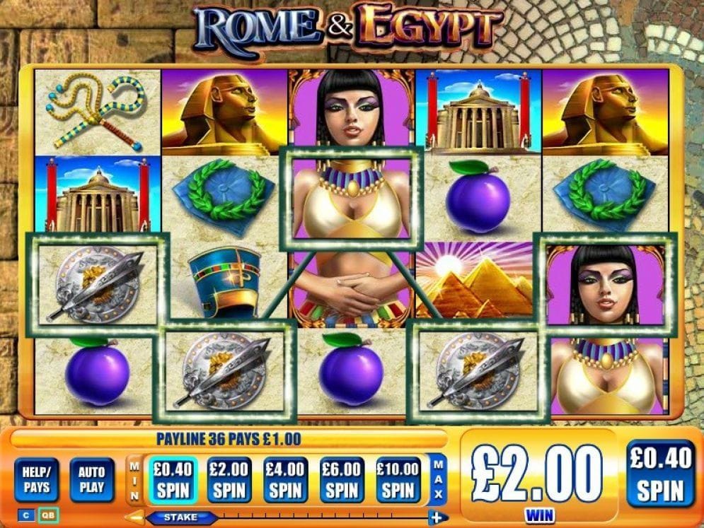 Rome & Egypt online Geldspielautomat