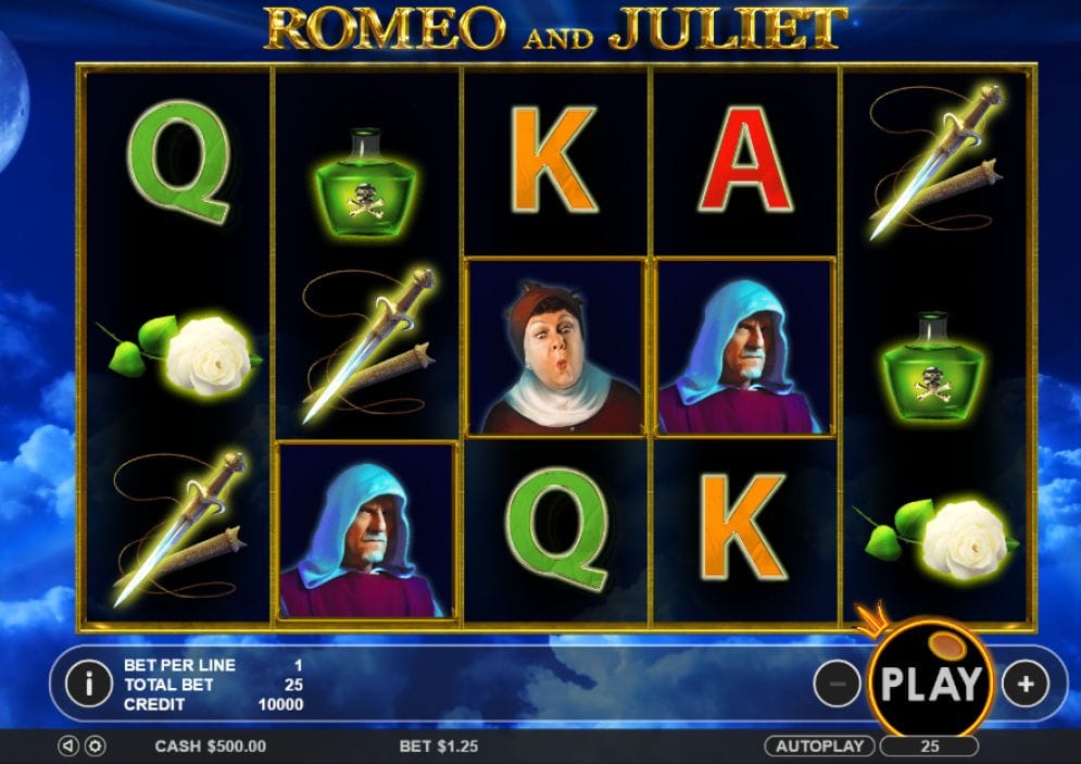 Romeo and Juliet online Slotmaschine