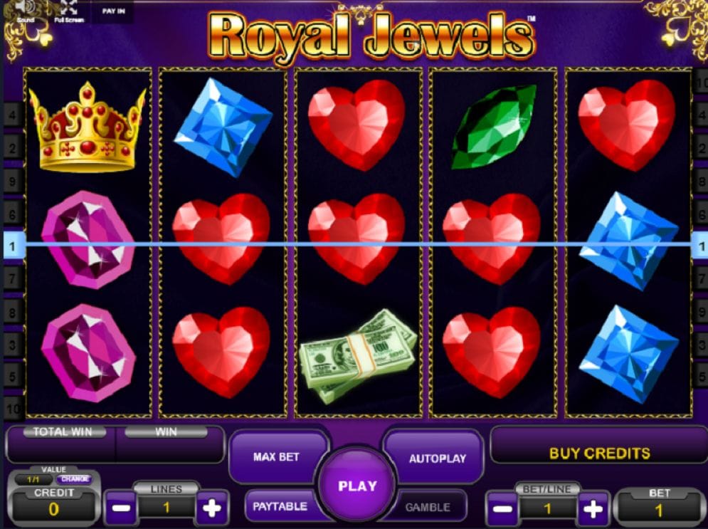 Royal Jewels online Casino Spiel