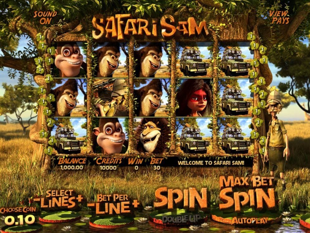 Safari Sam online Casino Spiel