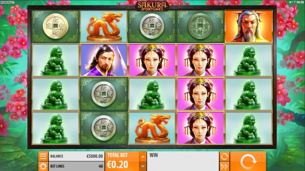 Sakura Fortune online Slotmaschine