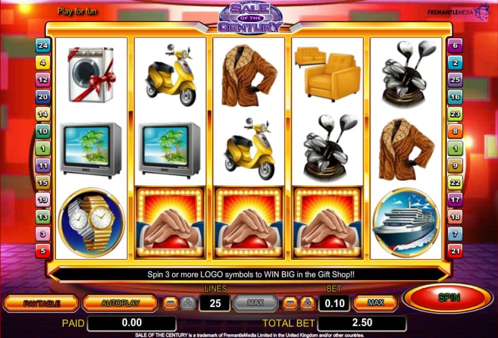 Sale of the Century online Spielautomat