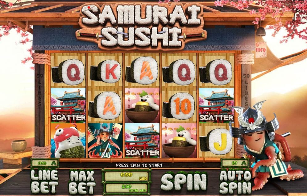 Samurai Sushi online Slotmaschine