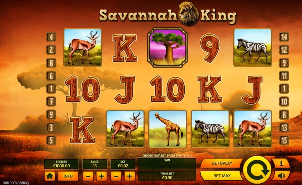 Savannah King Spielautomat