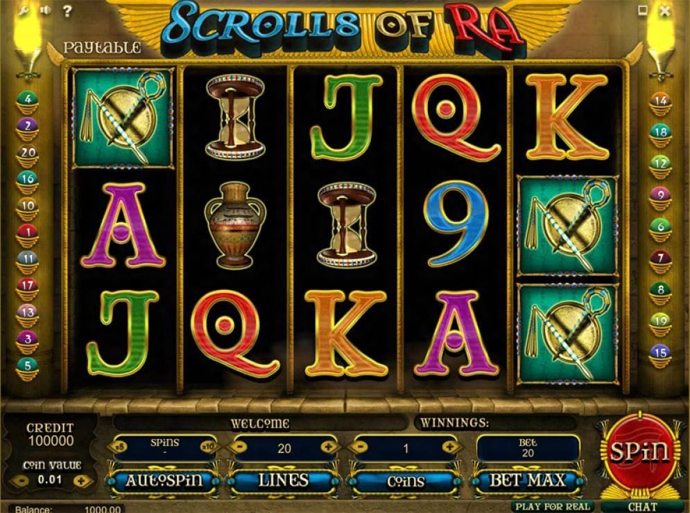 Scrolls of Ra Casino Spiel