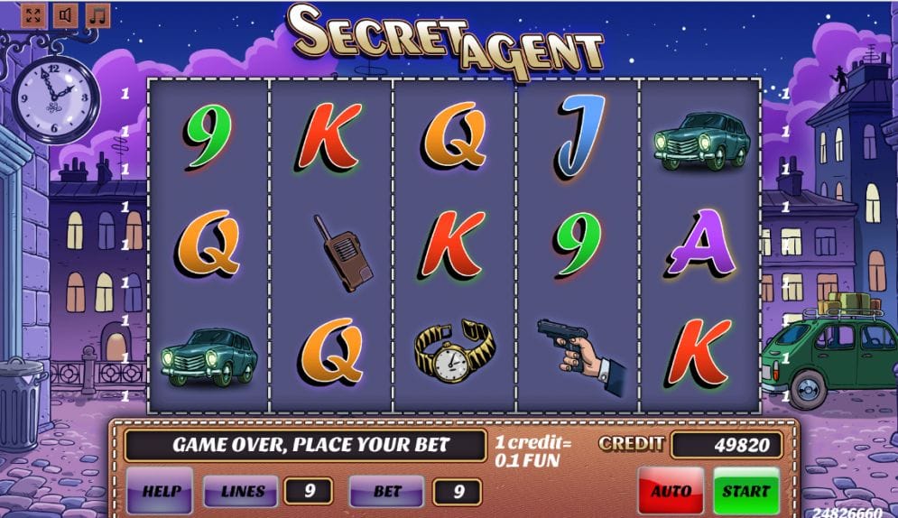 Secret Agent online Video Slot