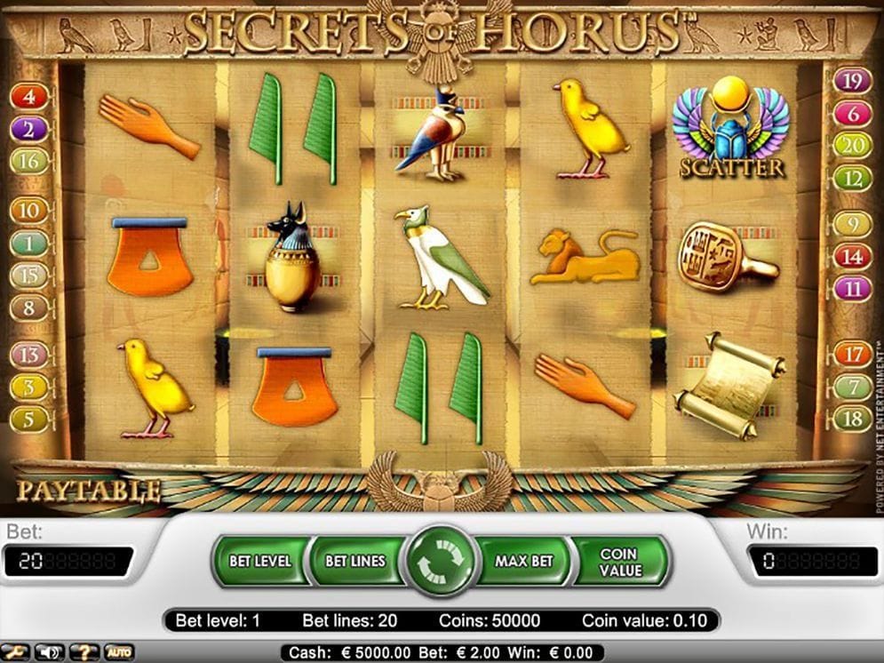Secrets of Horus Geldspielautomat