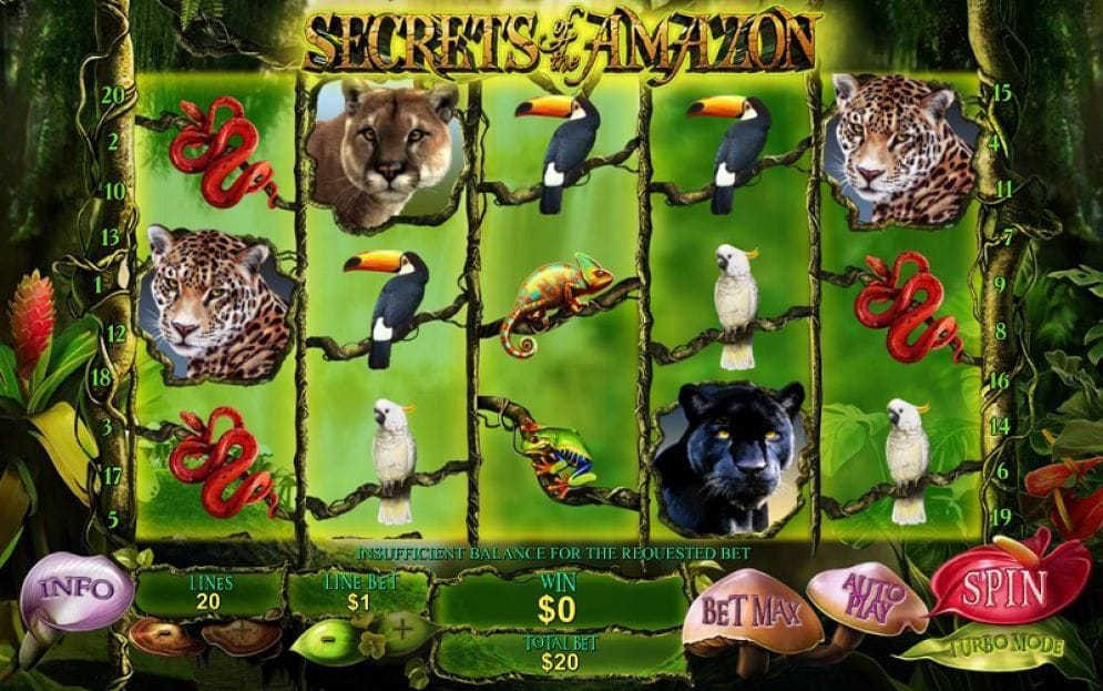 Secrets of the Amazon online Casino Spiel