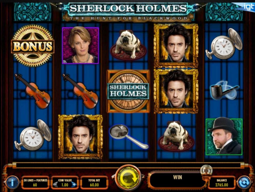 Sherlock Holmes: The Hunt for Blackwood online Video Slot
