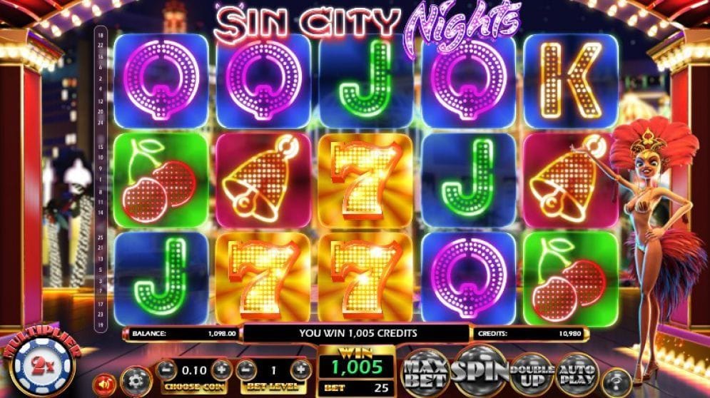 Sin City Nights online Slotmaschine