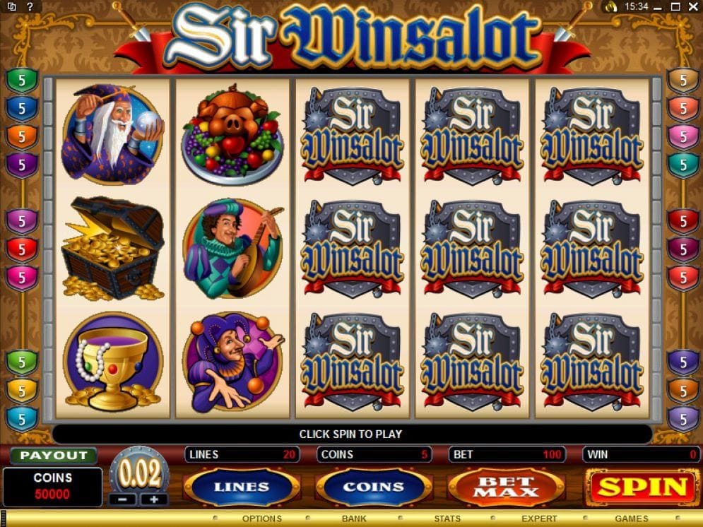Sir Winsalot online Video Slot