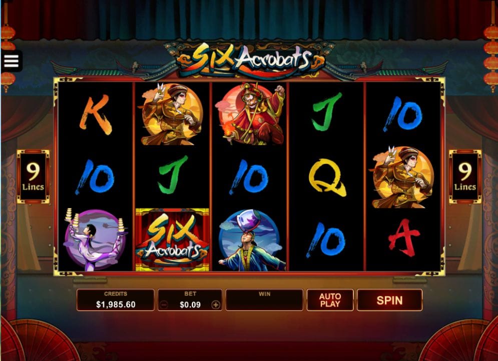 Six Acrobats Geldspielautomat