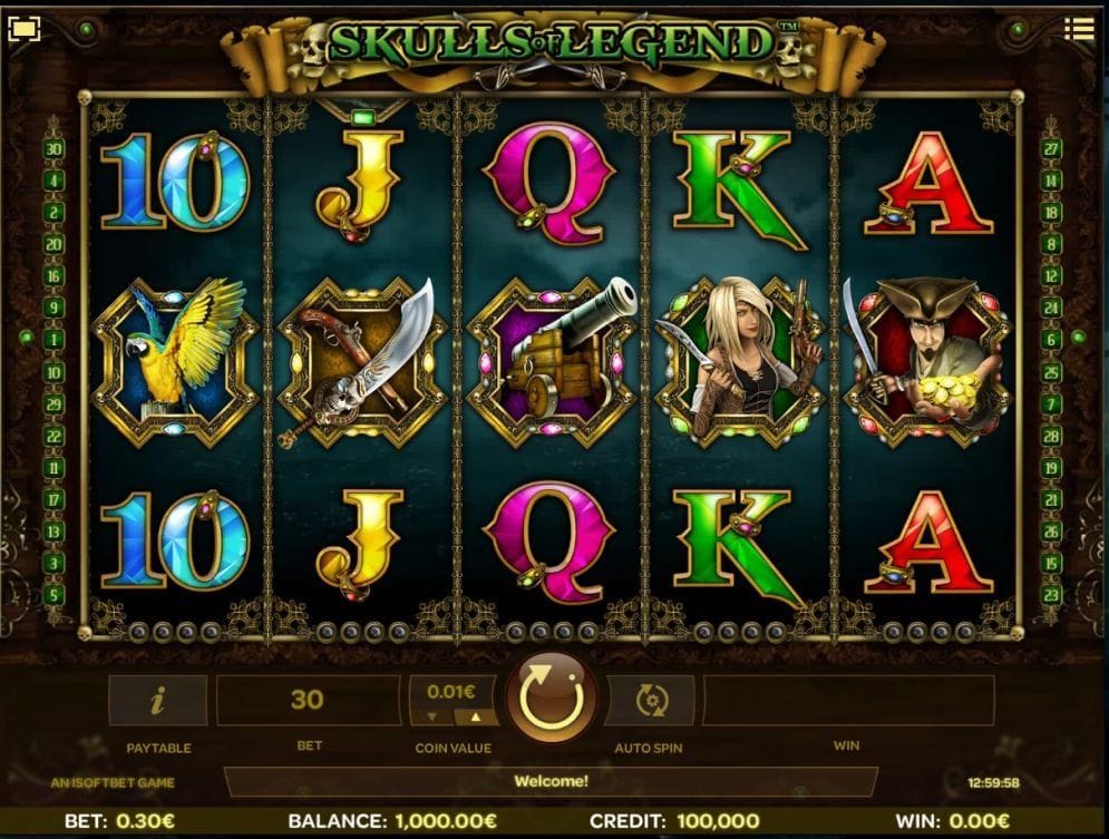 Skulls of Legend online Casino Spiel
