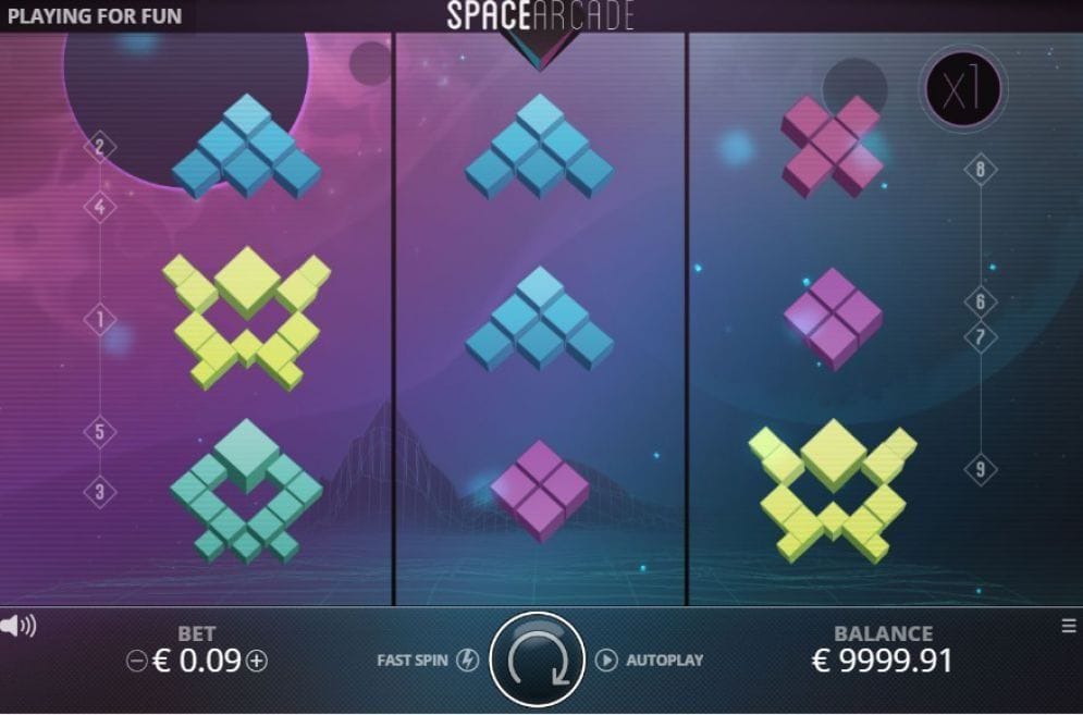 Space Arcade online Spielautomat