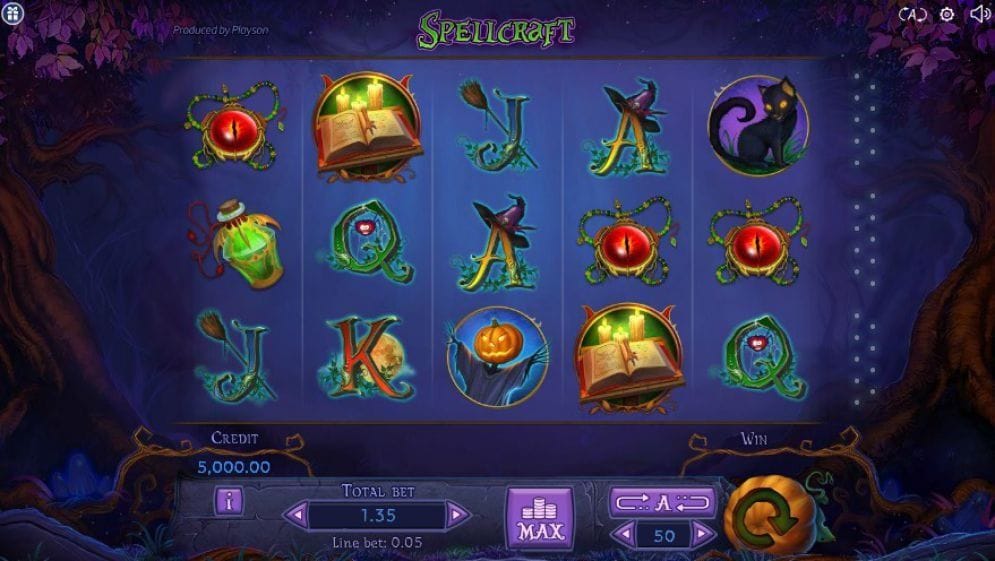 SpellCraft online Slotmaschine
