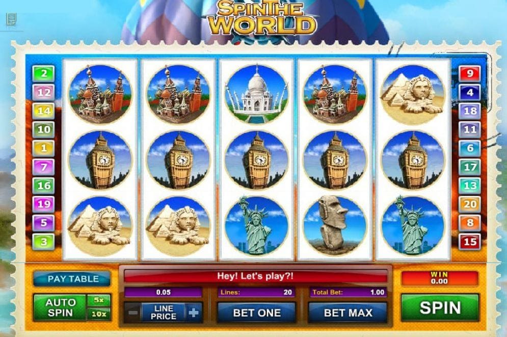 Spin The World Geldspielautomat kostenlos spielen