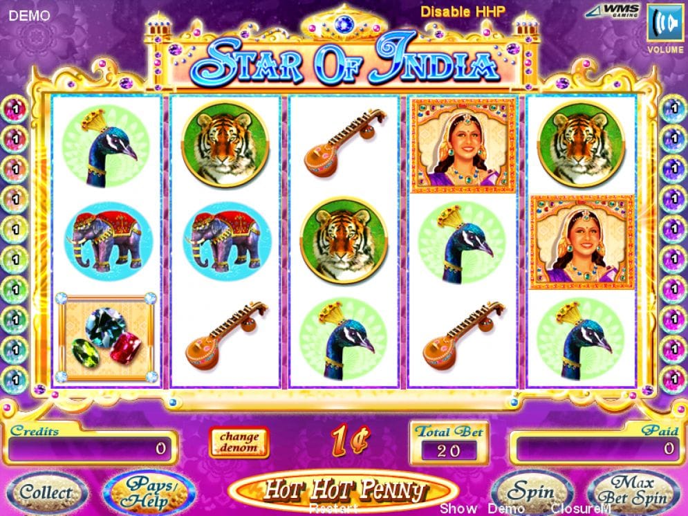 Star of India online Geldspielautomat