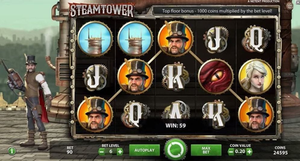 Steam Tower online Geldspielautomat