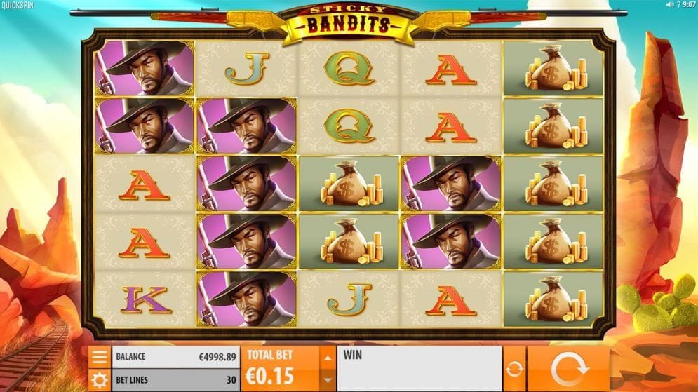 Sticky Bandits online Casinospiel