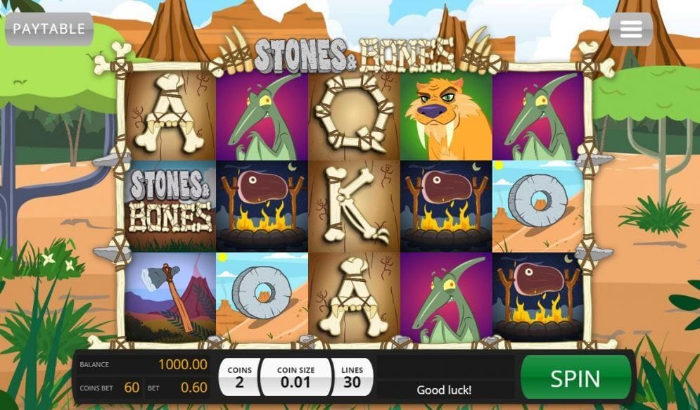 Stones and Bones online Casinospiel