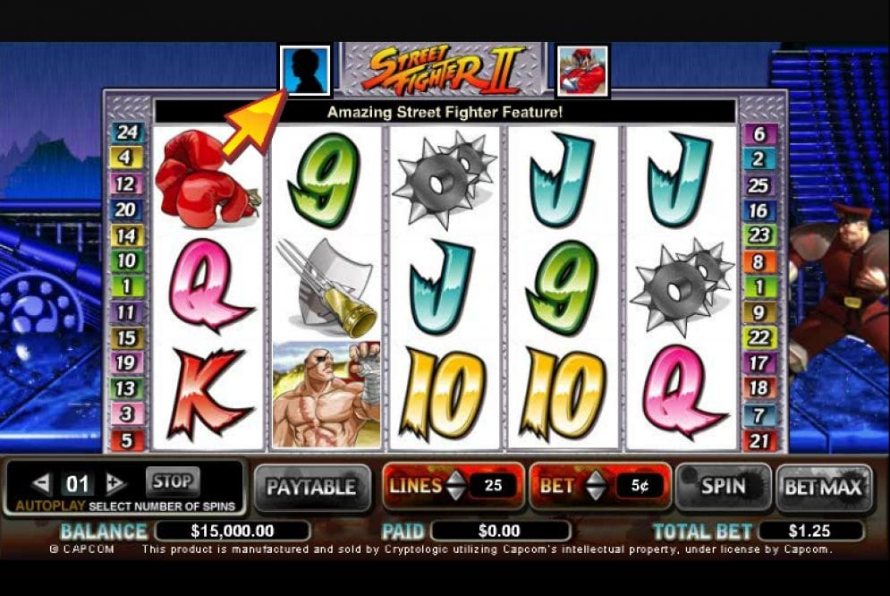 Street Fighter 2 Slotmaschine