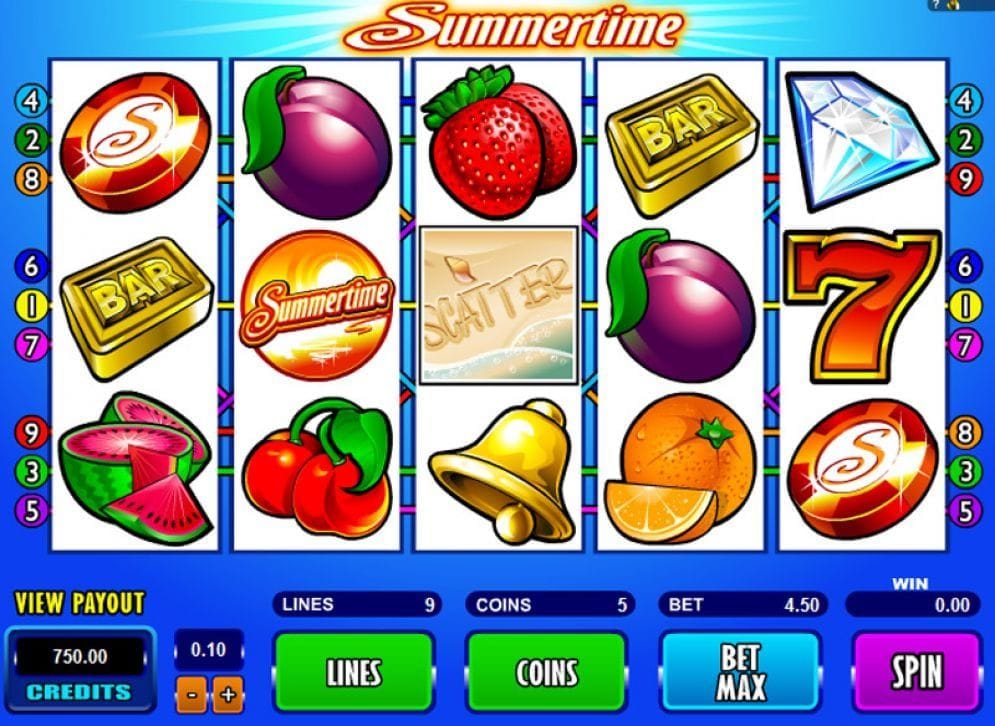 Summertime online Casino Spiel