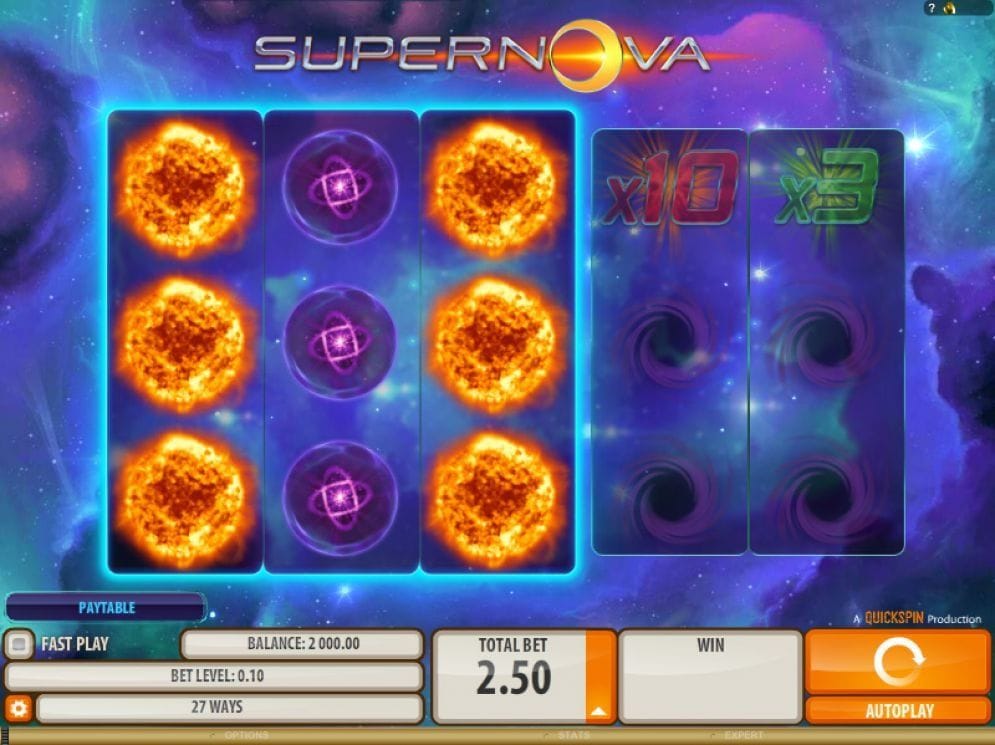 Supernova online Casino Spiel