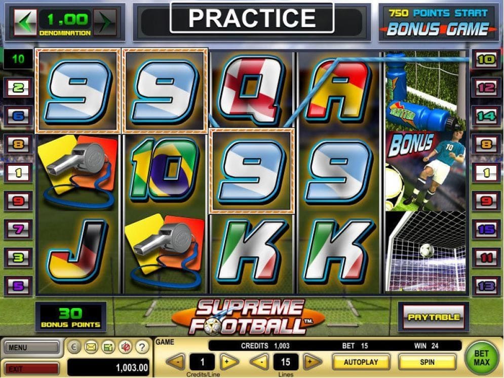 Supreme Football online Casino Spiel