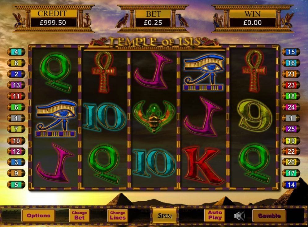 Temple Of Isis online Video Slot
