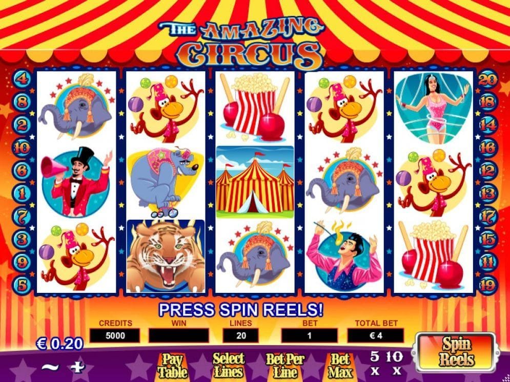 The Amazing Circus online Video Slot