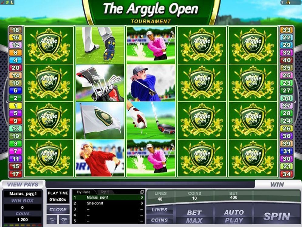 The Argyle Open Tournament Casinospiel